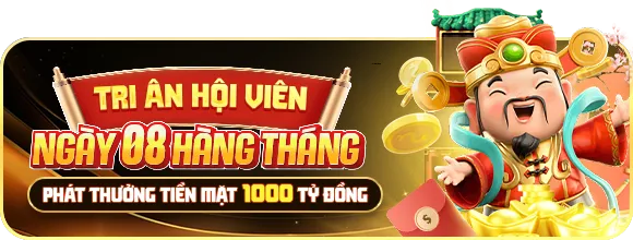 Khuyến mãi KG88 – Tri ân hội viên ngày 08 hàng tháng